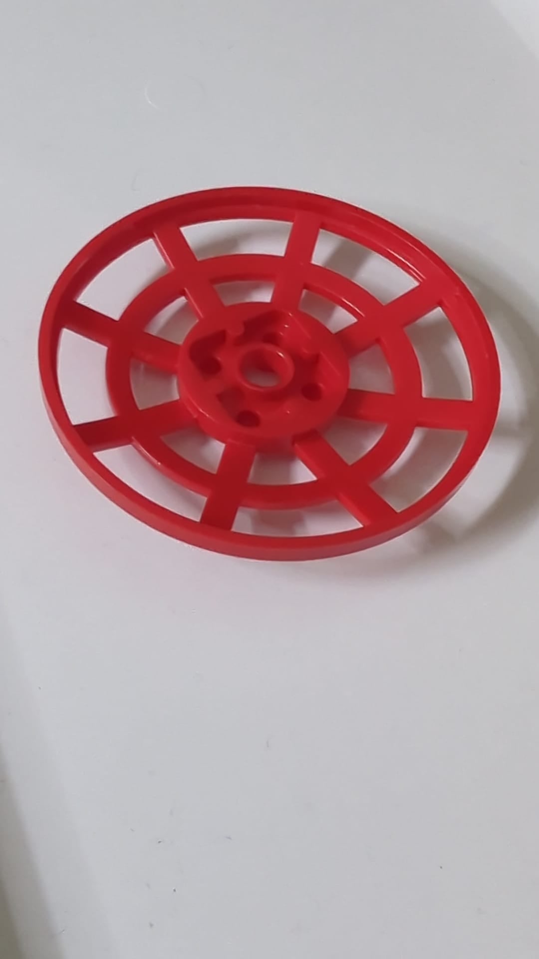 6x6 Schüssel Inverted 'Radar' Webbed - Typ 2 'Unterseitenbefestigungspositionen im 90-Grad-Winkel' rot