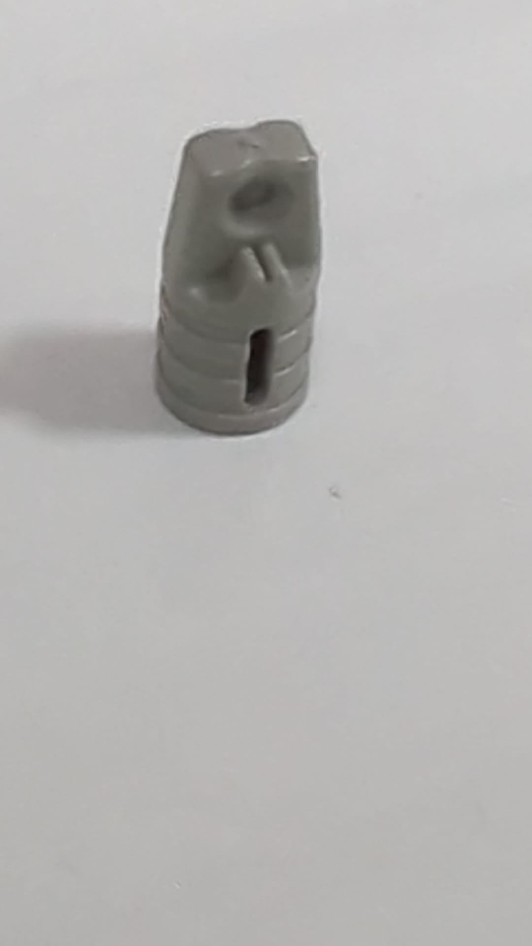 1x2 Gelenk / Scharnier mit 1 Finger und Achsloch althellgrau
