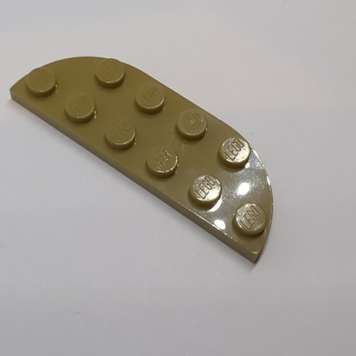 NEU Platte, abgerundet 2 x 6 doppelt dunkelbeige