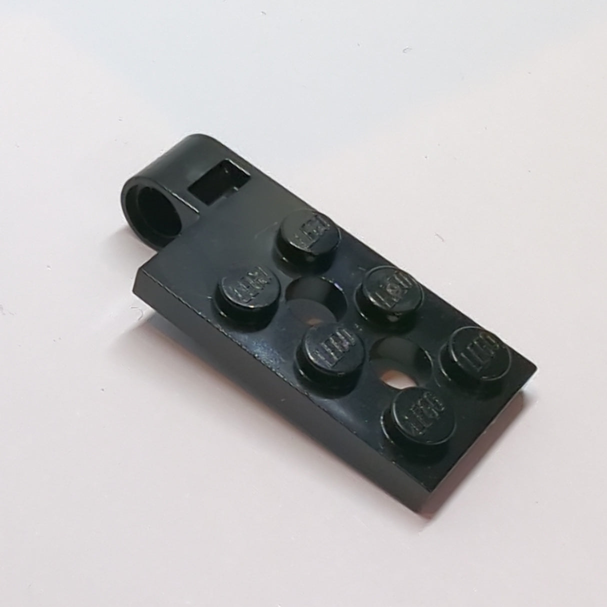 NEU Scharnierplatte TOP 2 x 4 mit Pinloch und zwei Löchern schwarz