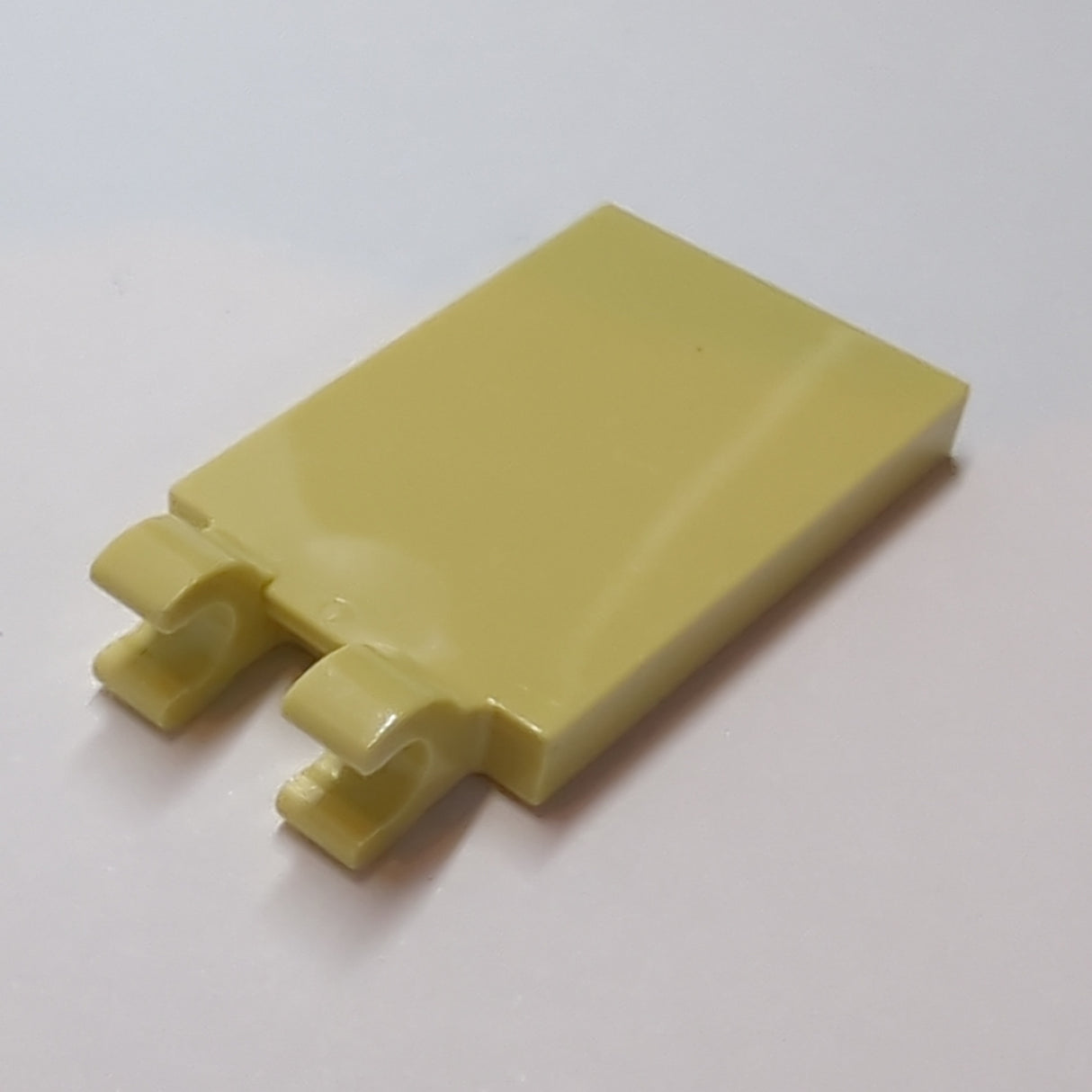 2x3 modifizierte Fliese mit 2 O-Clips beige tan
