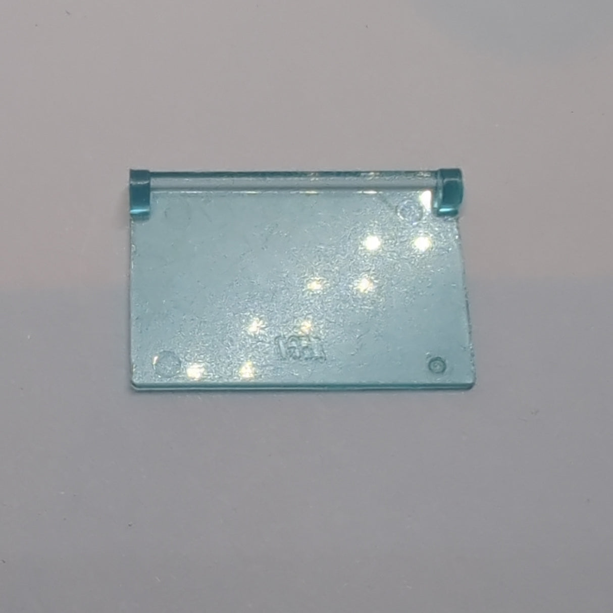 4x4 Glas für Autodach Sonnendach ohne Rillen transparent hellblau trans light blue