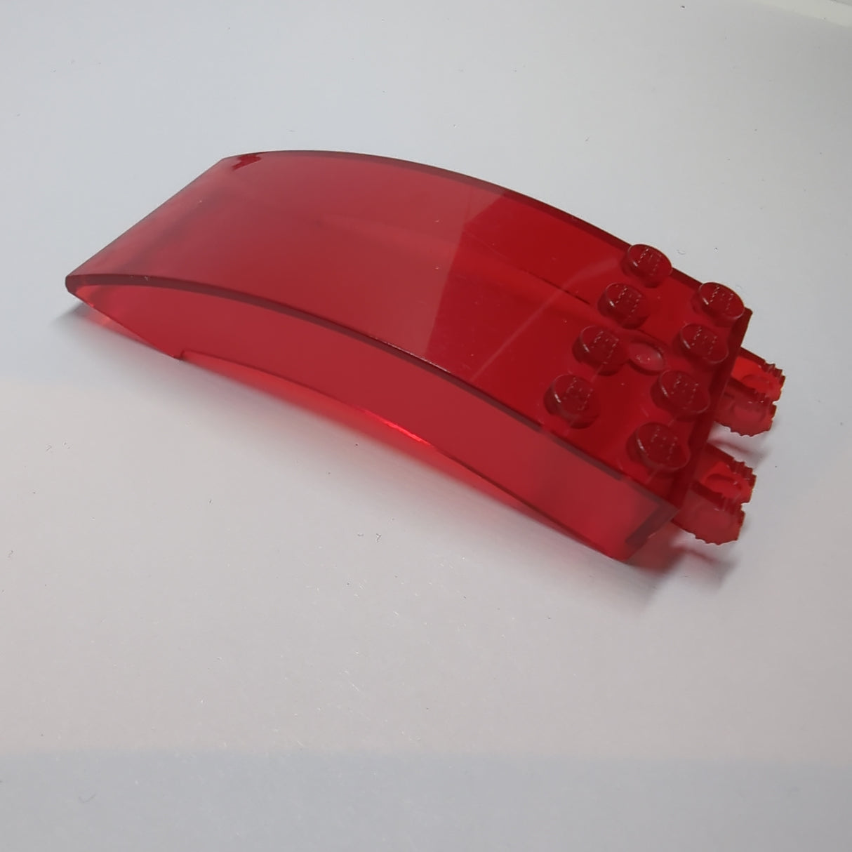 8x4x2 Windschutzscheibe Cockpit mit Rasterscharnier transparent rot trans red