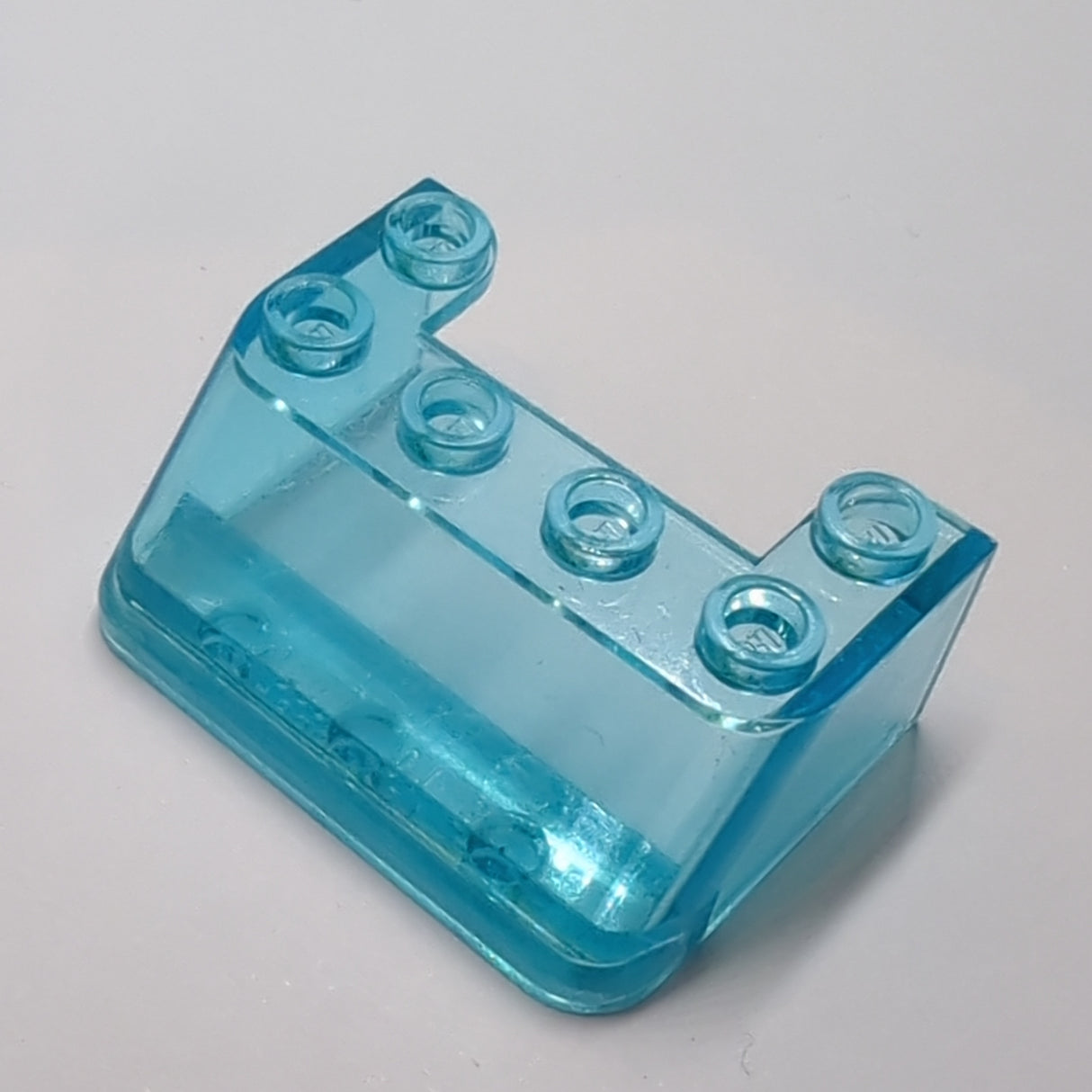 3x4x1 1/3 Windschutzscheibe mit 6 Noppen oben transparent hellblau trans light blue