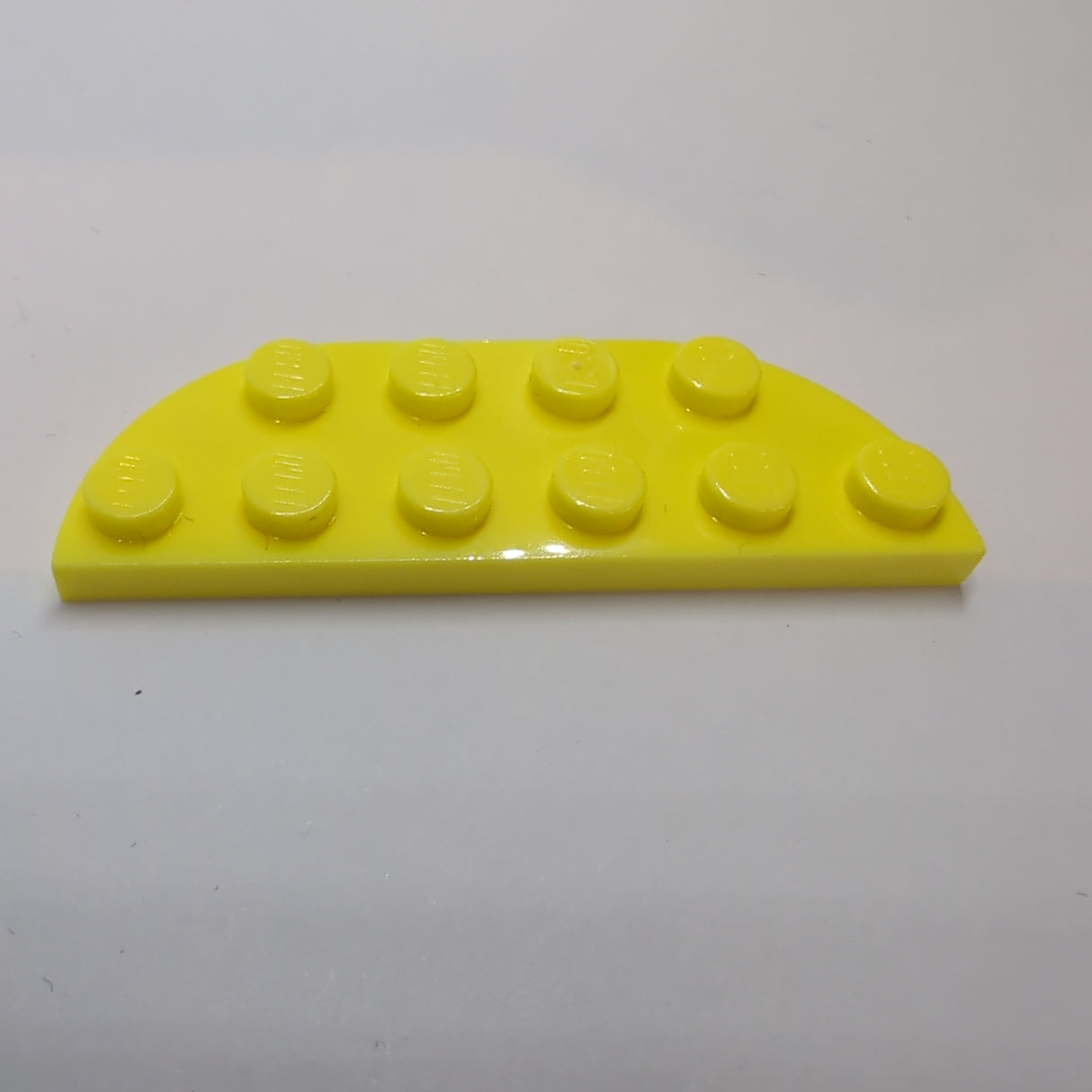 2x6 doppelt Rundplatte hellgelb bright light yellow