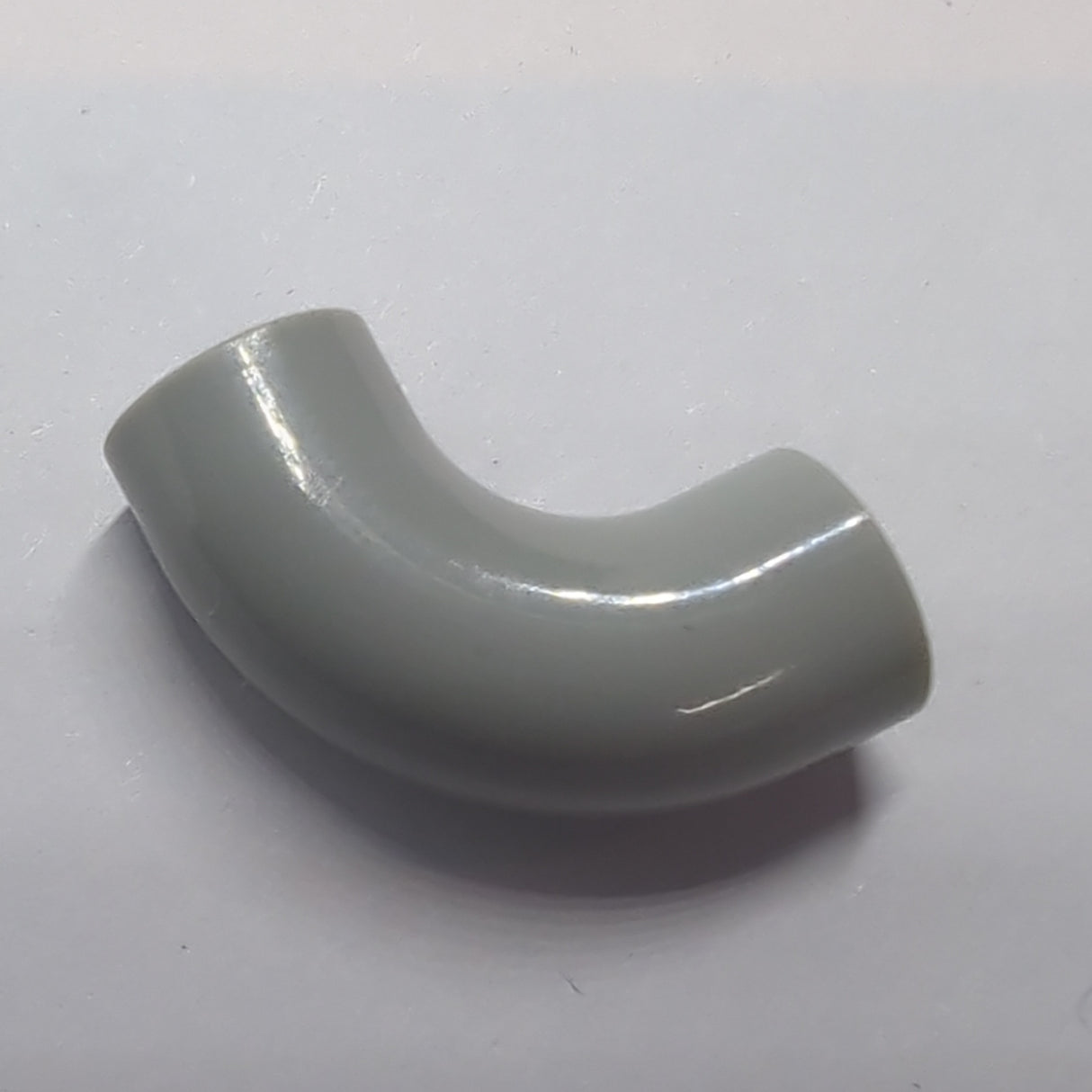 1x1 Rundstein, Rohr, Ellenbogen 90° Typ 2 Achsloch, ohne Noppe neuhellgrau light bluish gray