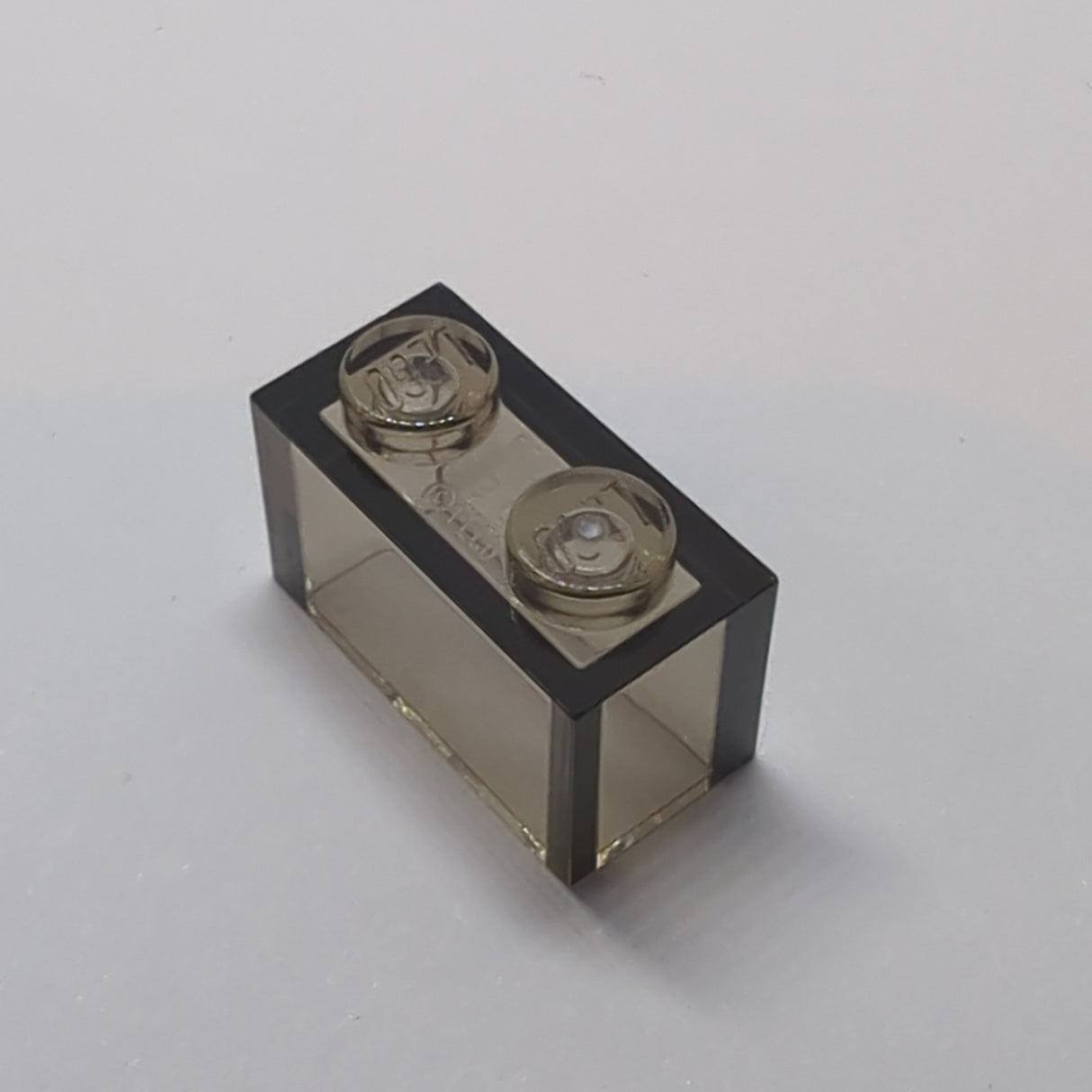 NEU Stein 1 x 2 ohne Boden Tube transparent schwarz trans-brown (alt)