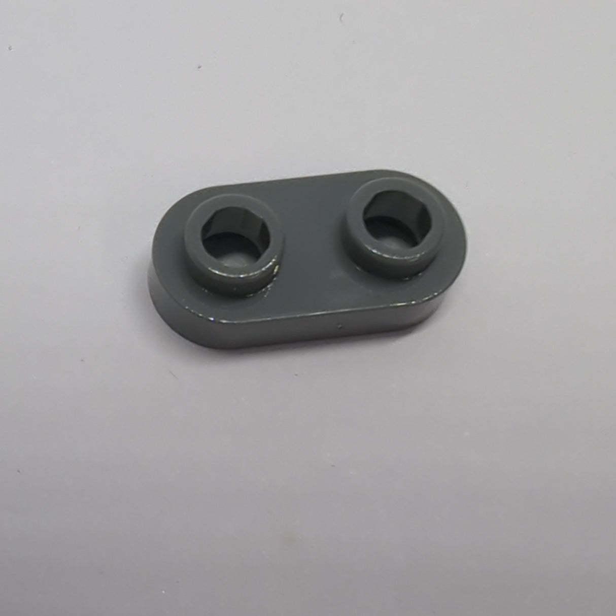 NEU Platte, rund 1 x 2 mit offenen Noppen neudunkelgrau