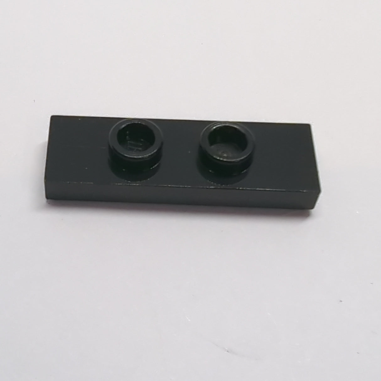 NEU Platte, Modifiziert 1 x 3 mit 2 Noppen (Doppel-Jumper) schwarz