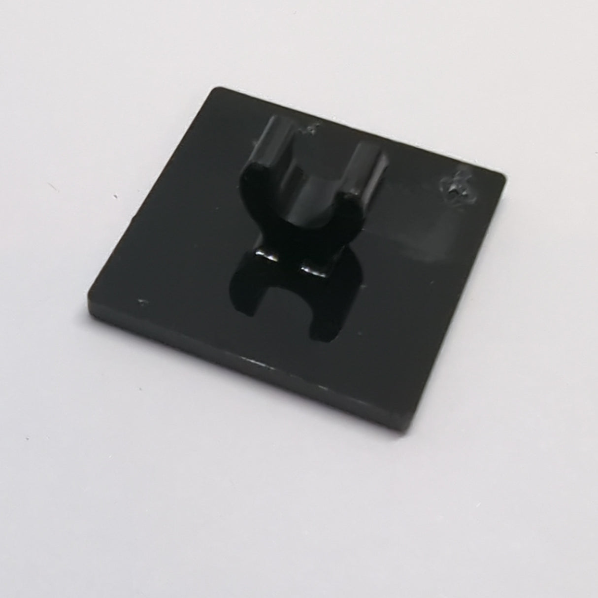NEU Strassenschild 2x2 Quadrat mit offenem O-Clip schwarz