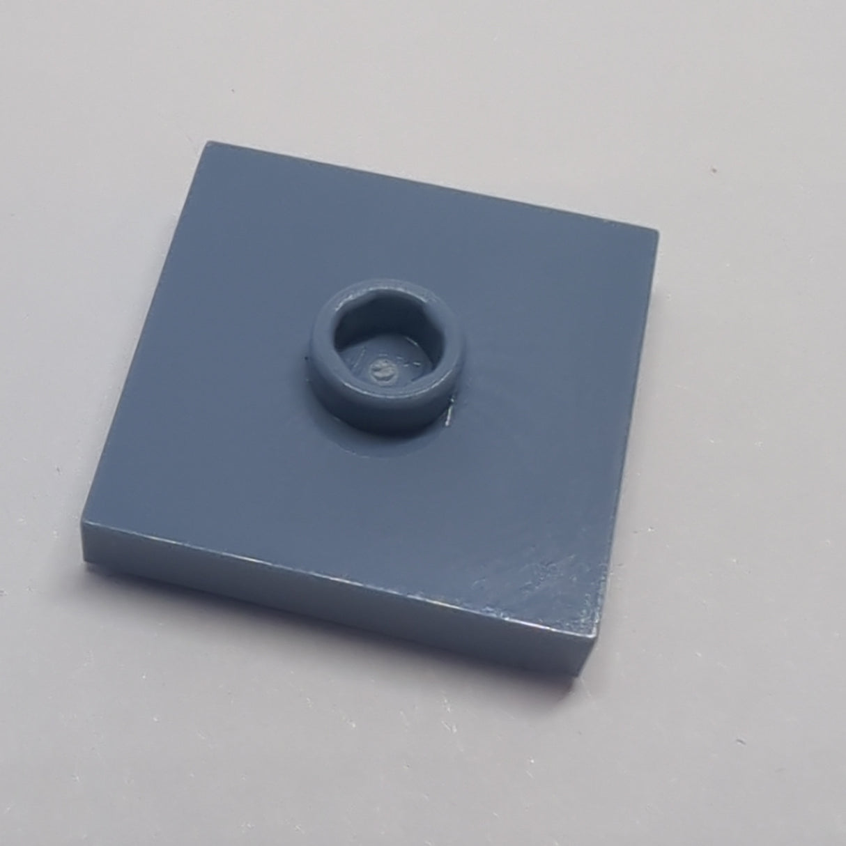 NEU Plate, Modified 2x2 with Groove and 1 Stud in Center (Jumper) sandblau sand blue