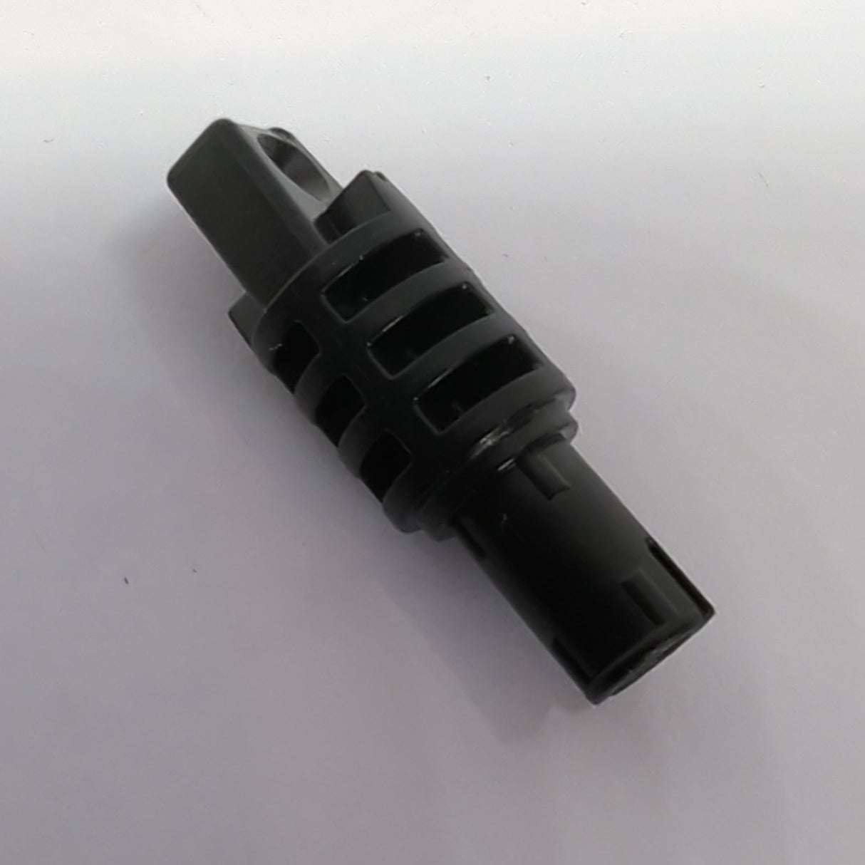 NEU Scharnierzylinder 1x3 mit Schloss, 1 Finger und Pin, mit quadratischem Pinloch und Reibungsrippen an den Enden schwarz black
