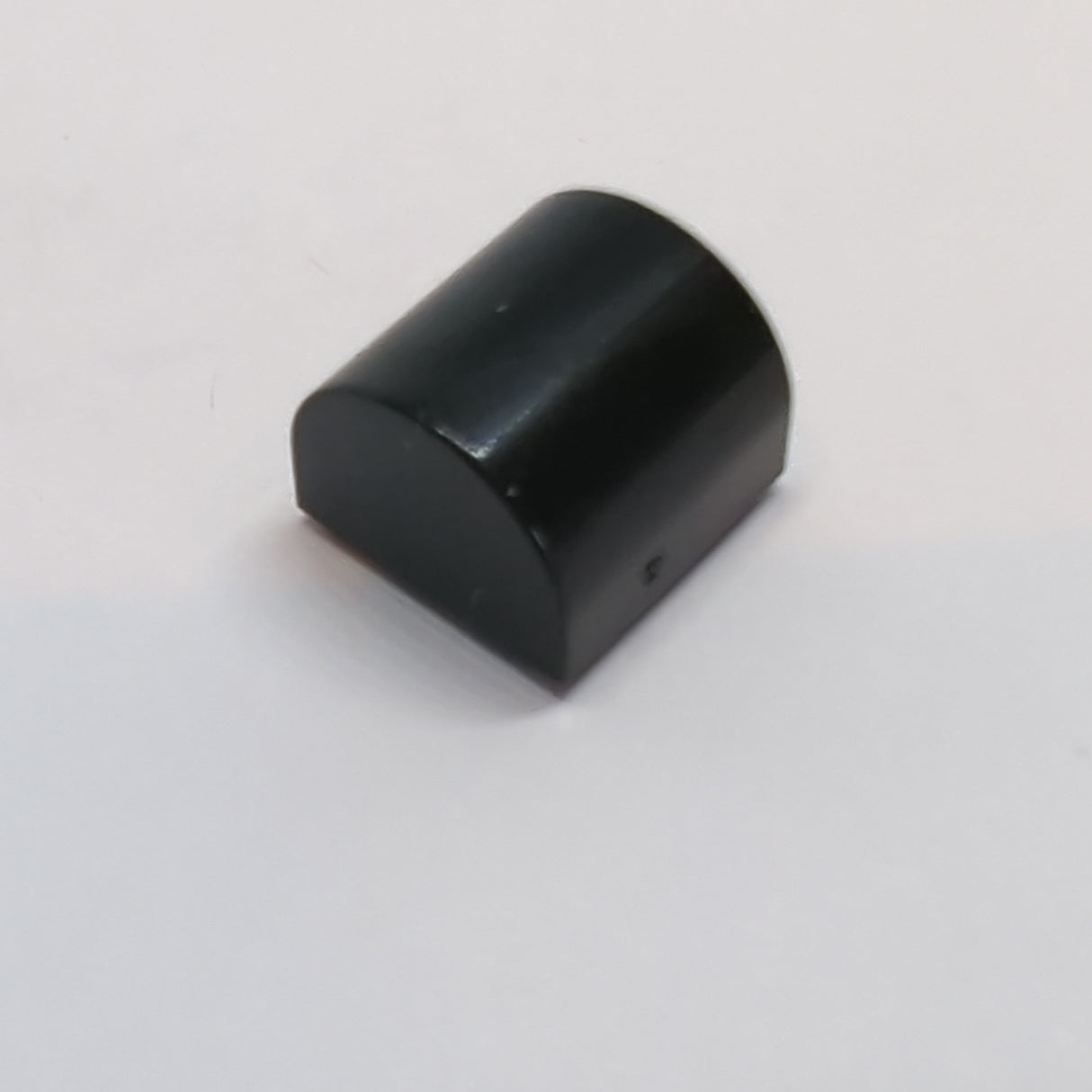 NEU 1 x 1 x 2/3 modifizierter Stein doppelt gebogen schwarz