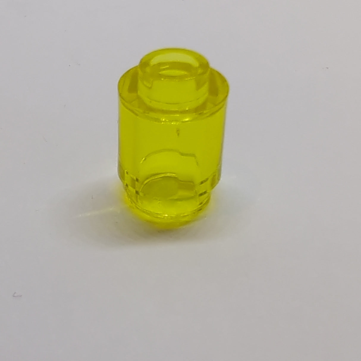 NEU Stein rund 1 x 1 transparent gelb