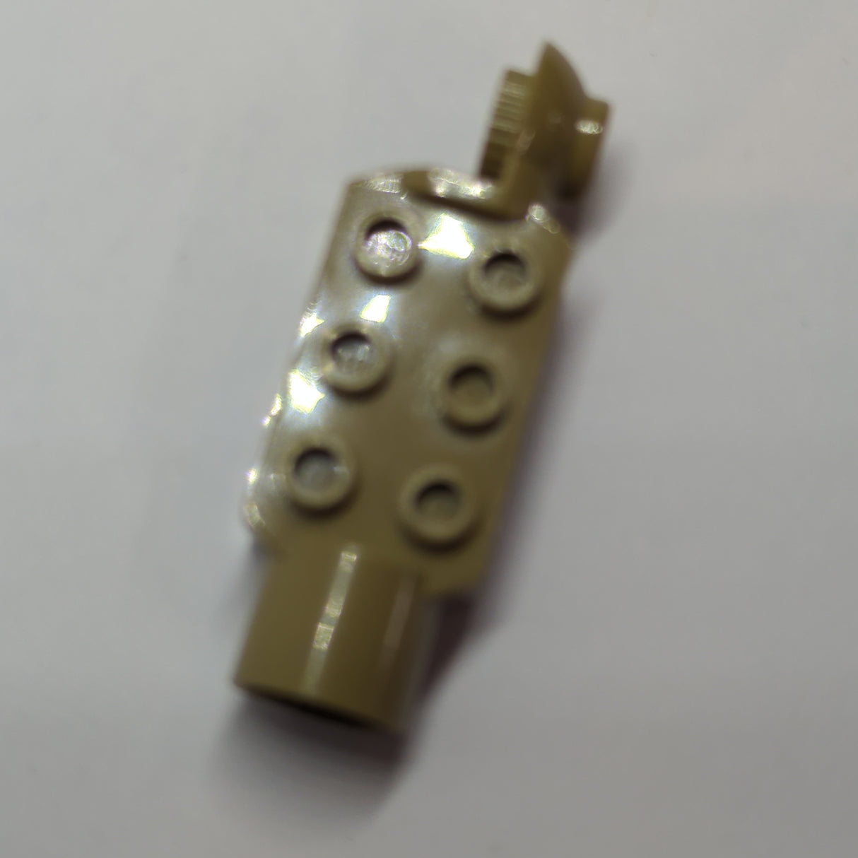 2x3 Technik Stein modifiziert mit Pinloch, Drehgelenkkugel halb (vertikale Oberseite), Drehgelenkpfanne dunkelbeige dark tan