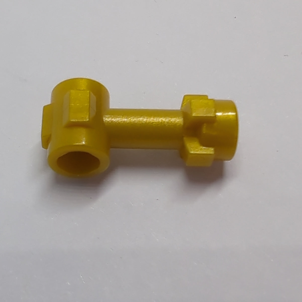 Stab 1L mit Noppe und 2 Noppen an der Seite Connector Perpendicular pearlgold pearl gold