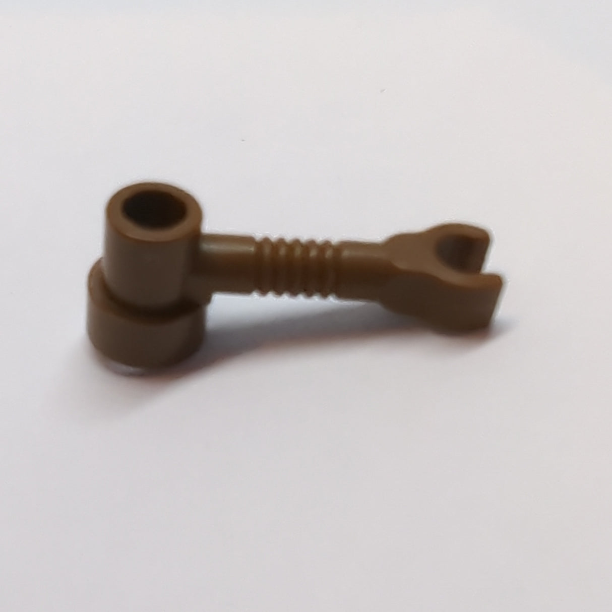 Stab 1x3 mit Clip und Noppe, Behälter (Roboterarm) altbraun brown