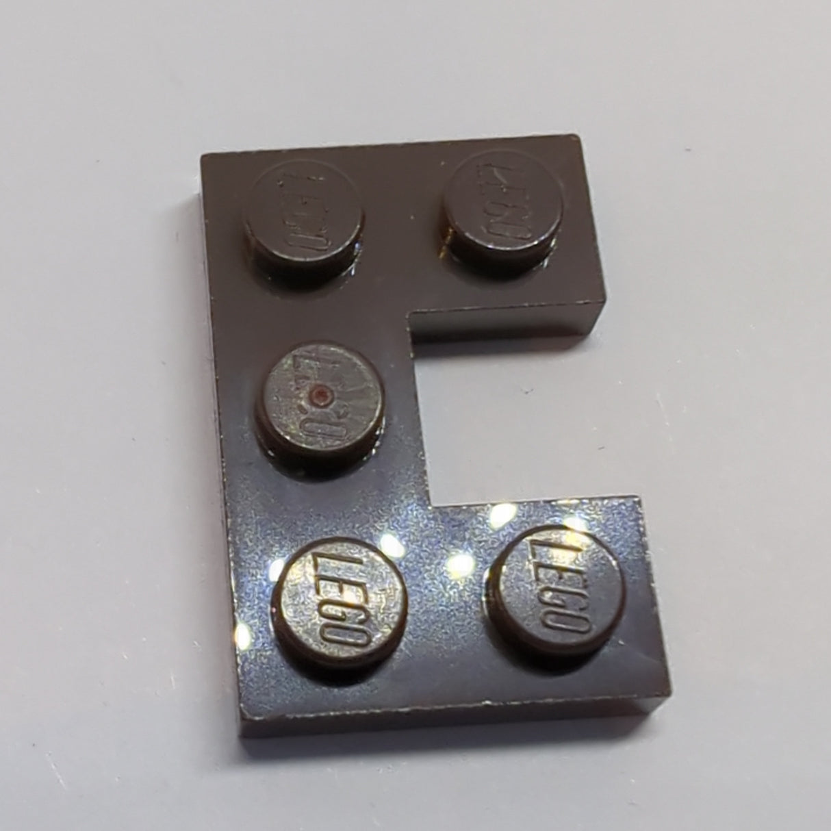 NEU Platte modifiziert 2 x 3 mit 1 x 1 Ausschnitt dunkelbraun