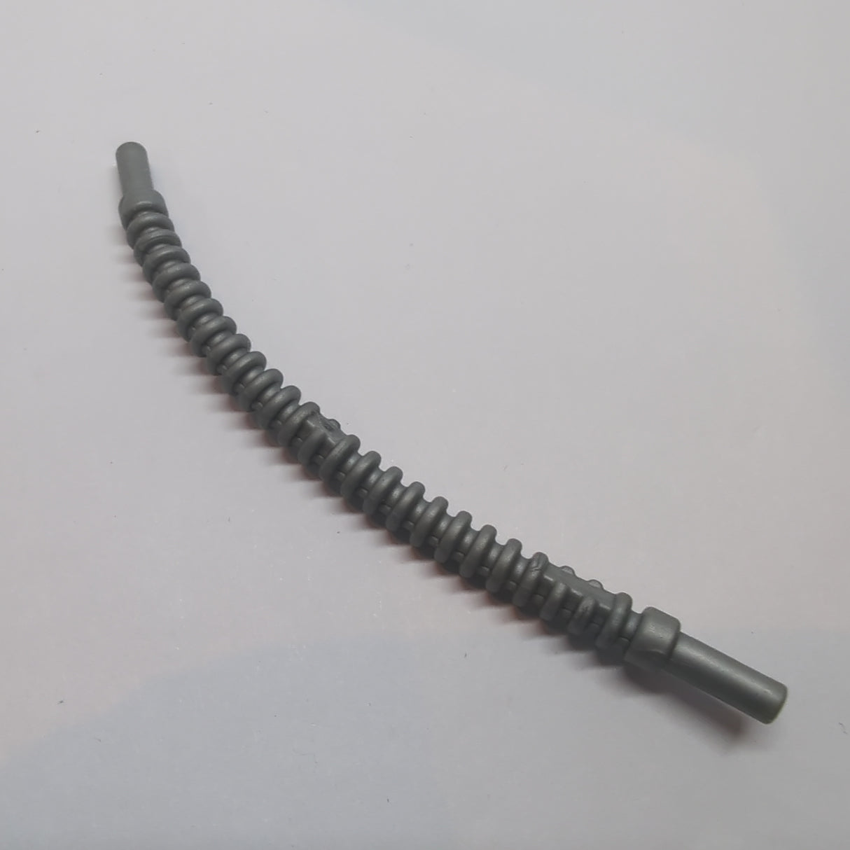 10L / 8cm Flexibler Schlau, gerippt 8mm Enden pearlsilber flat silver