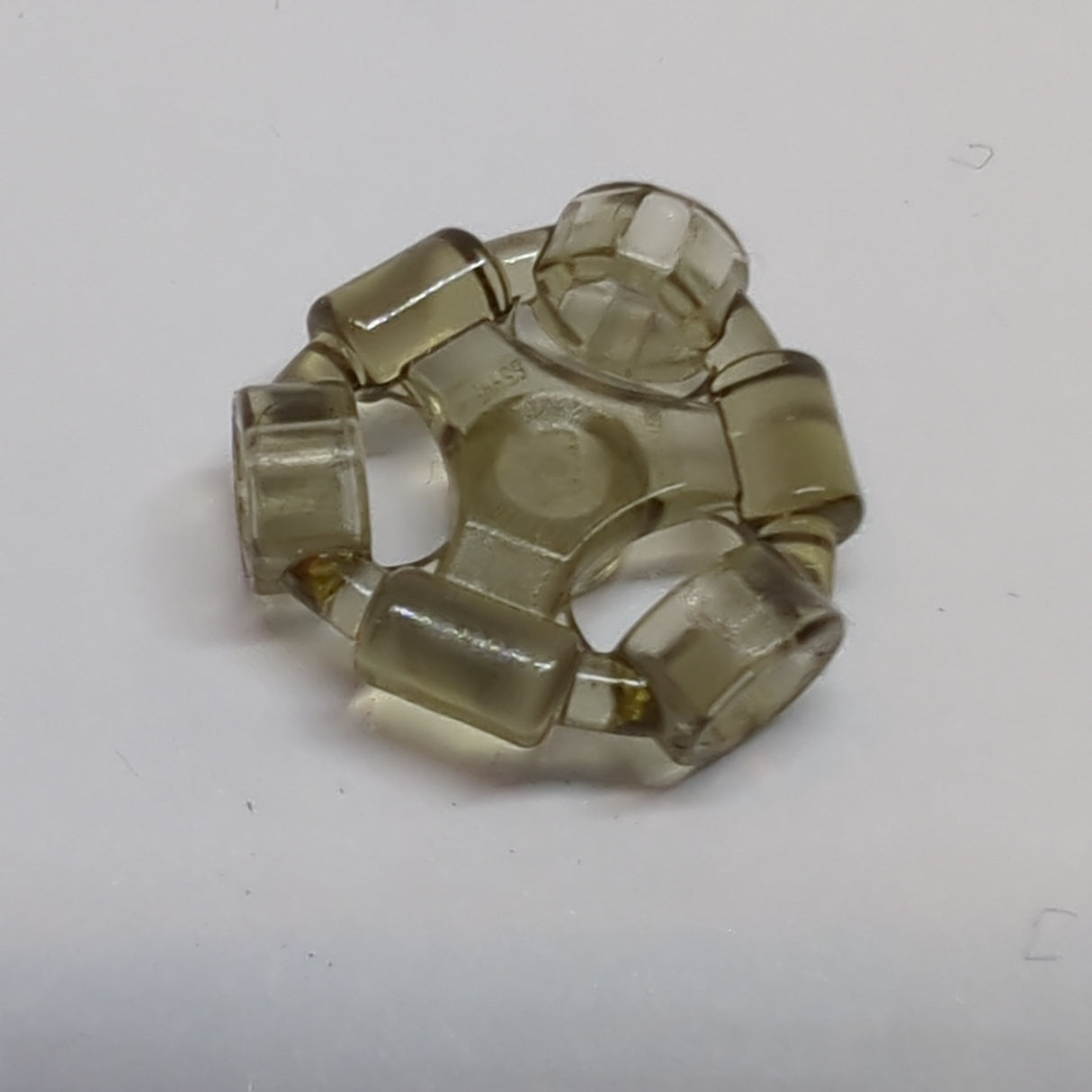 NEU Minifigur, Waffenhalter, mit 3 Noppenhaltern transparent brown (alt: schwarz)