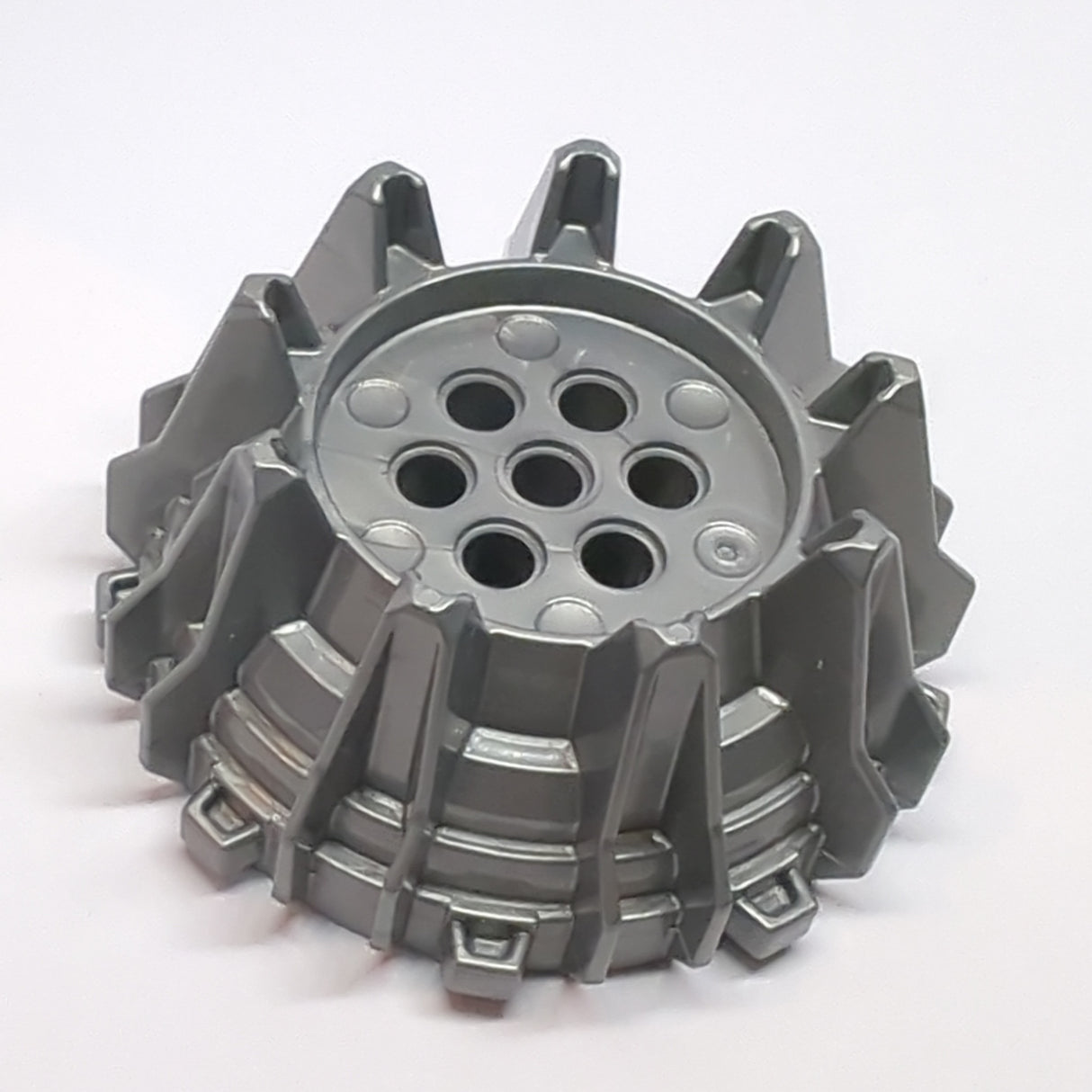 Hartplastik Reifen mit 7 Pin-Löchern pearlsilber flat silver