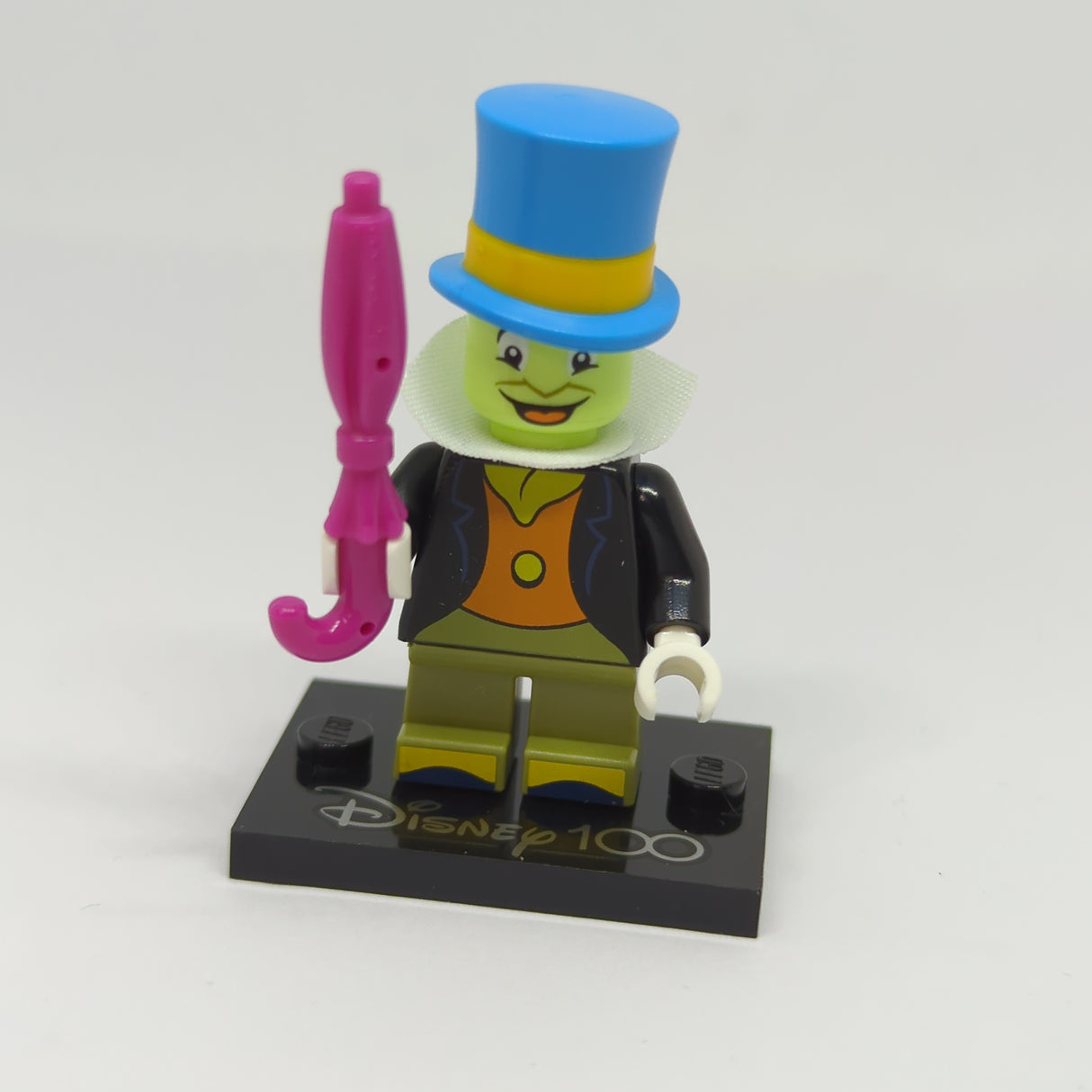 NEU Minifigur Jiminy Cricket, Disney 100 mit Stand und Zubehör coldis100-3 (dis94)