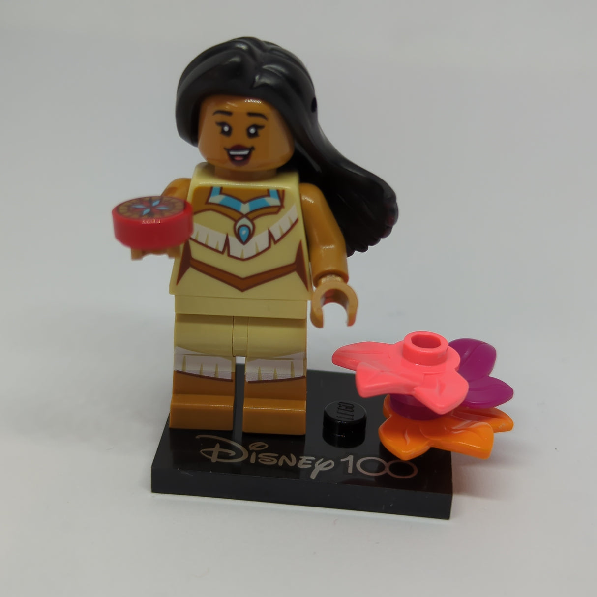 NEU Minifigur Pocahontas, Disney 100 mit Stand und Zubehör coldis100-12 (dis103)