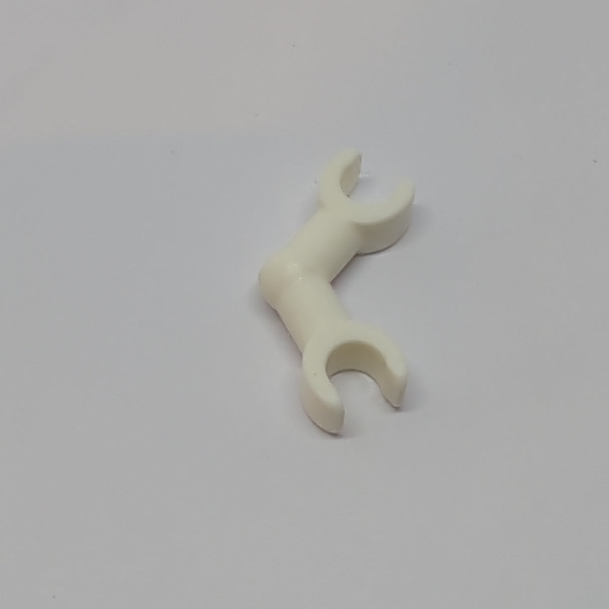 NEU Arm-Skelett, gebogen mit Clips (horizontaler Griff) weiß