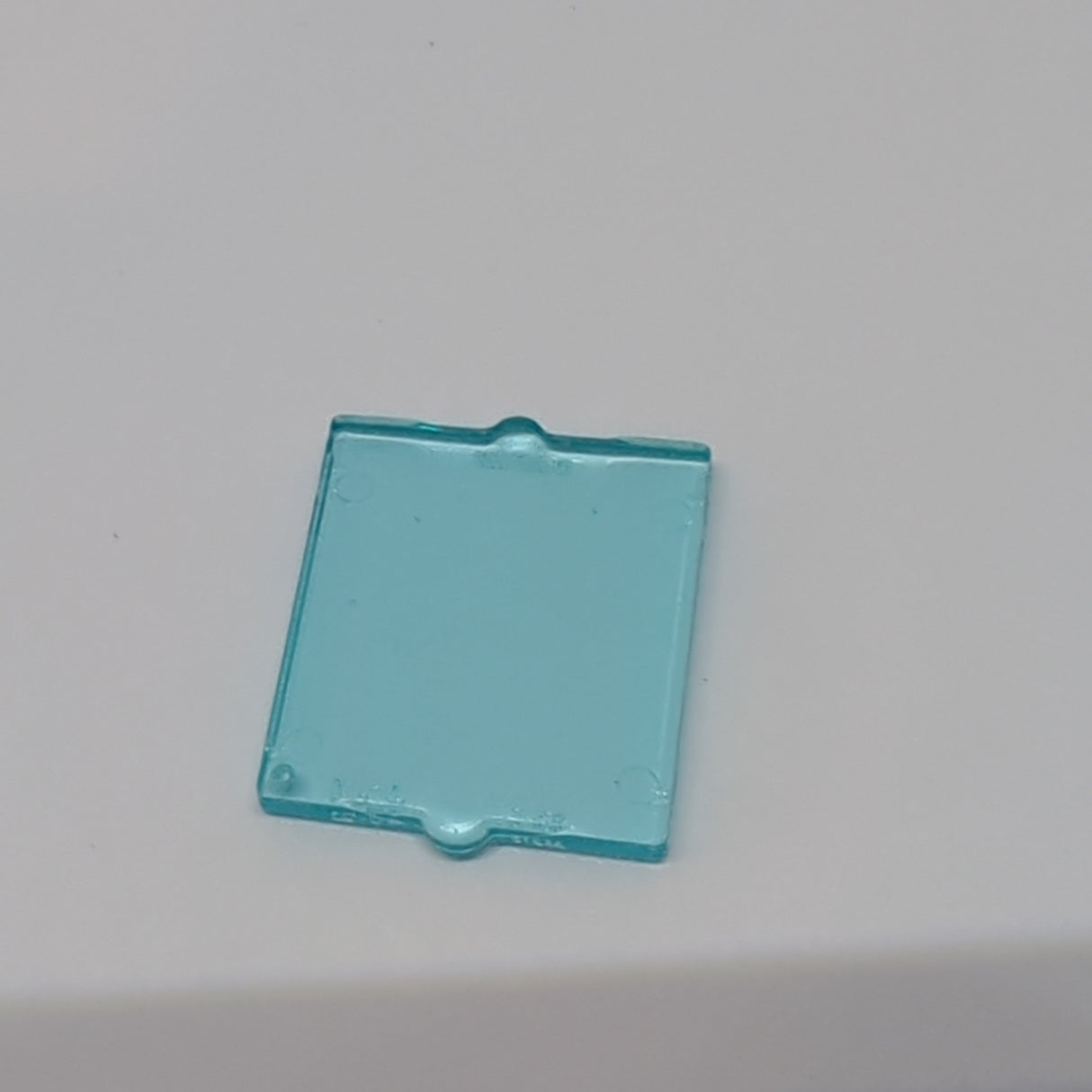 NEU Glass for Window 1 x 2 x 2 Flat Front transparent hellblau trans-light blue