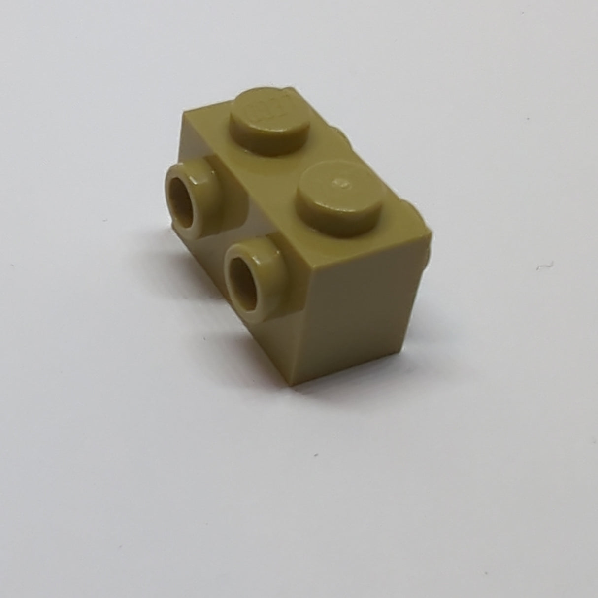 NEU Stein, modifiziert 1 x 2 mit Noppen an den Seiten dunkelbeige