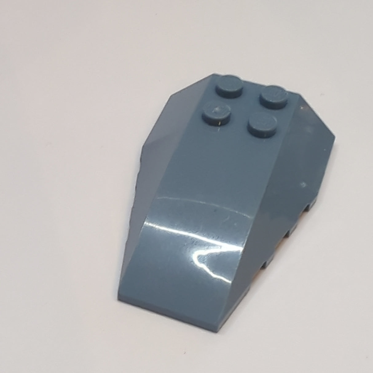 4x6 Keilstein Schrägstein mit Bogen sandblau sand blue