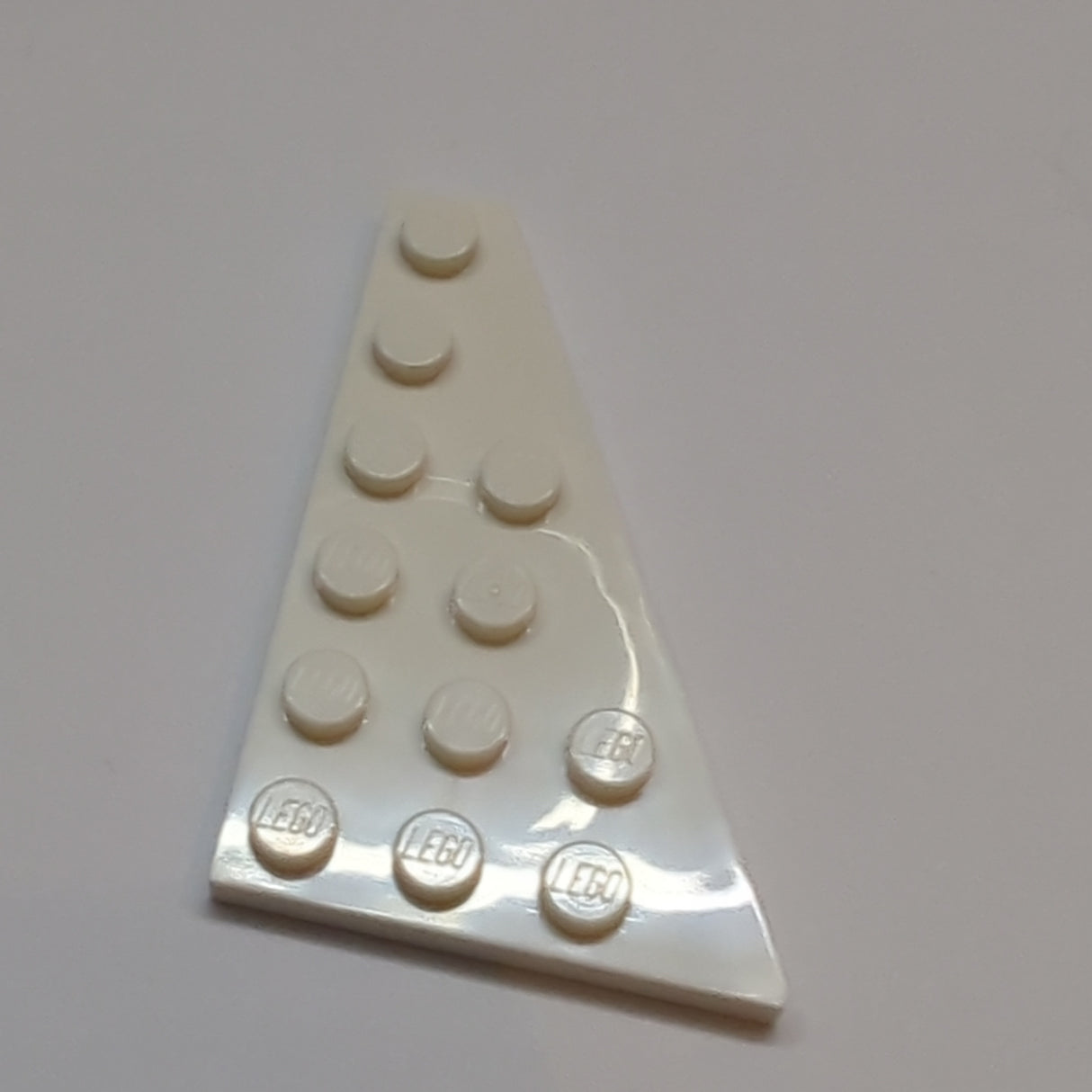 NEU Keilplatte 6 x 4 rechts weiss