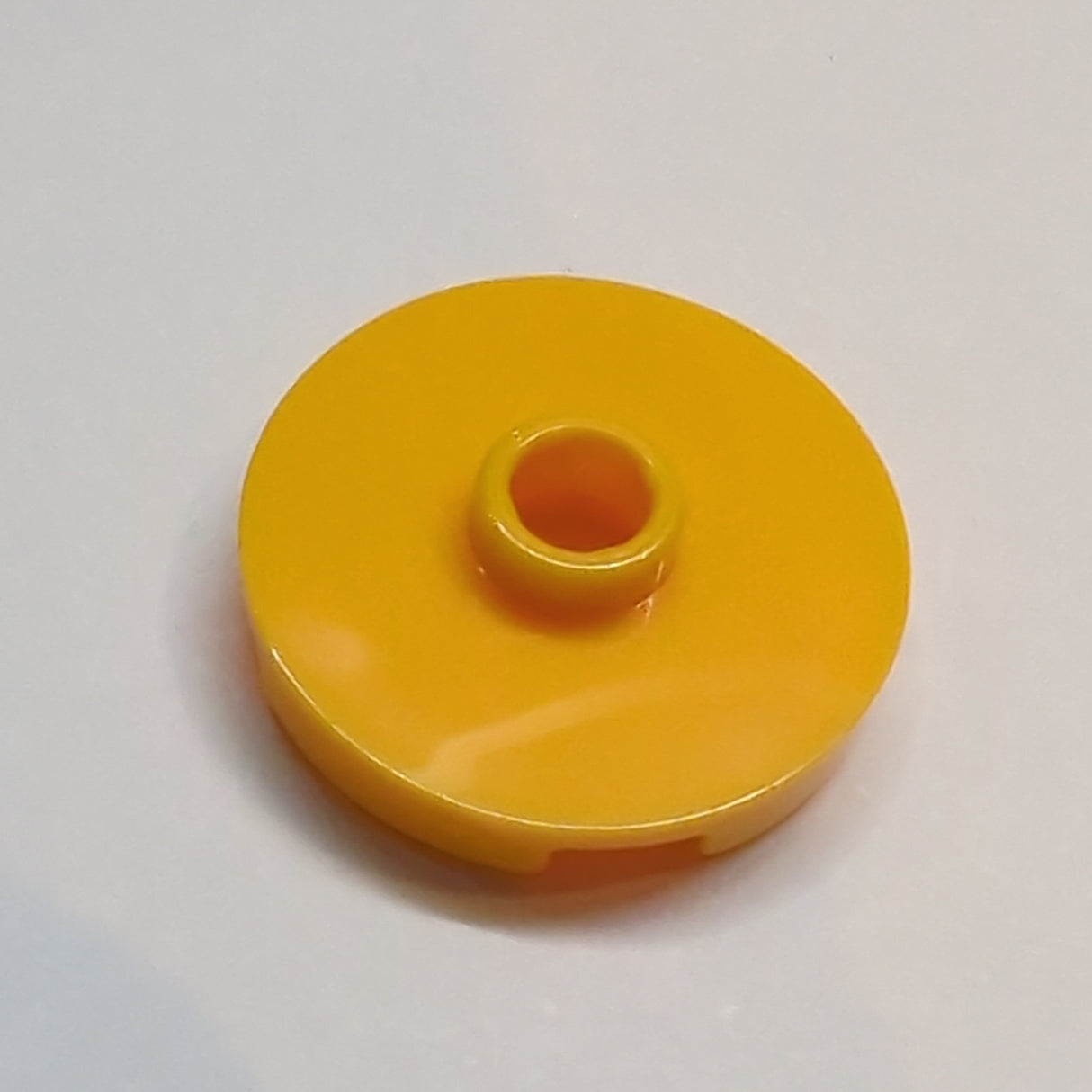 NEU Fliese, rund 2 x 2 mit offener Noppe hellorange