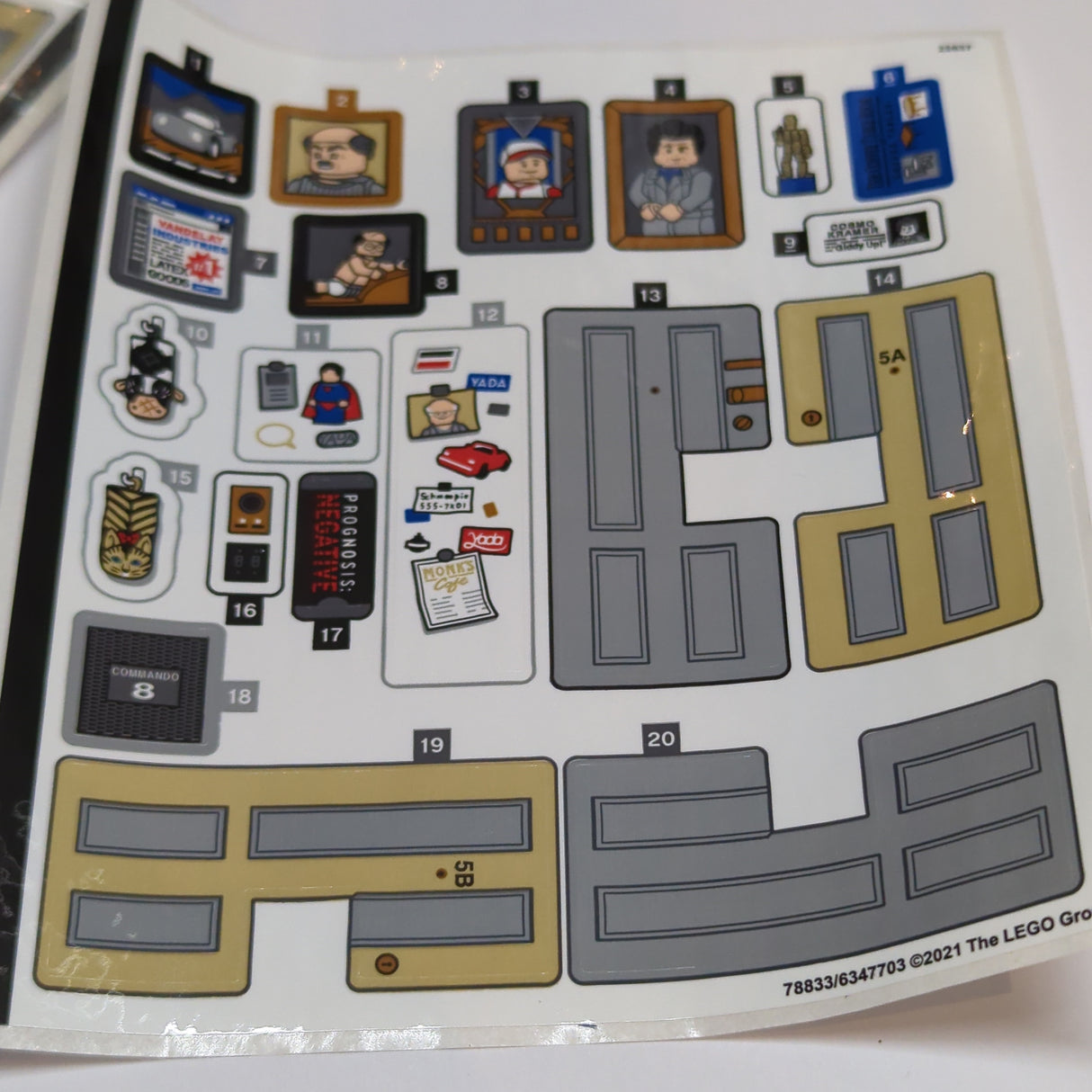 NEU Sticker Sheet for Set 21328 - (78833/6347703)