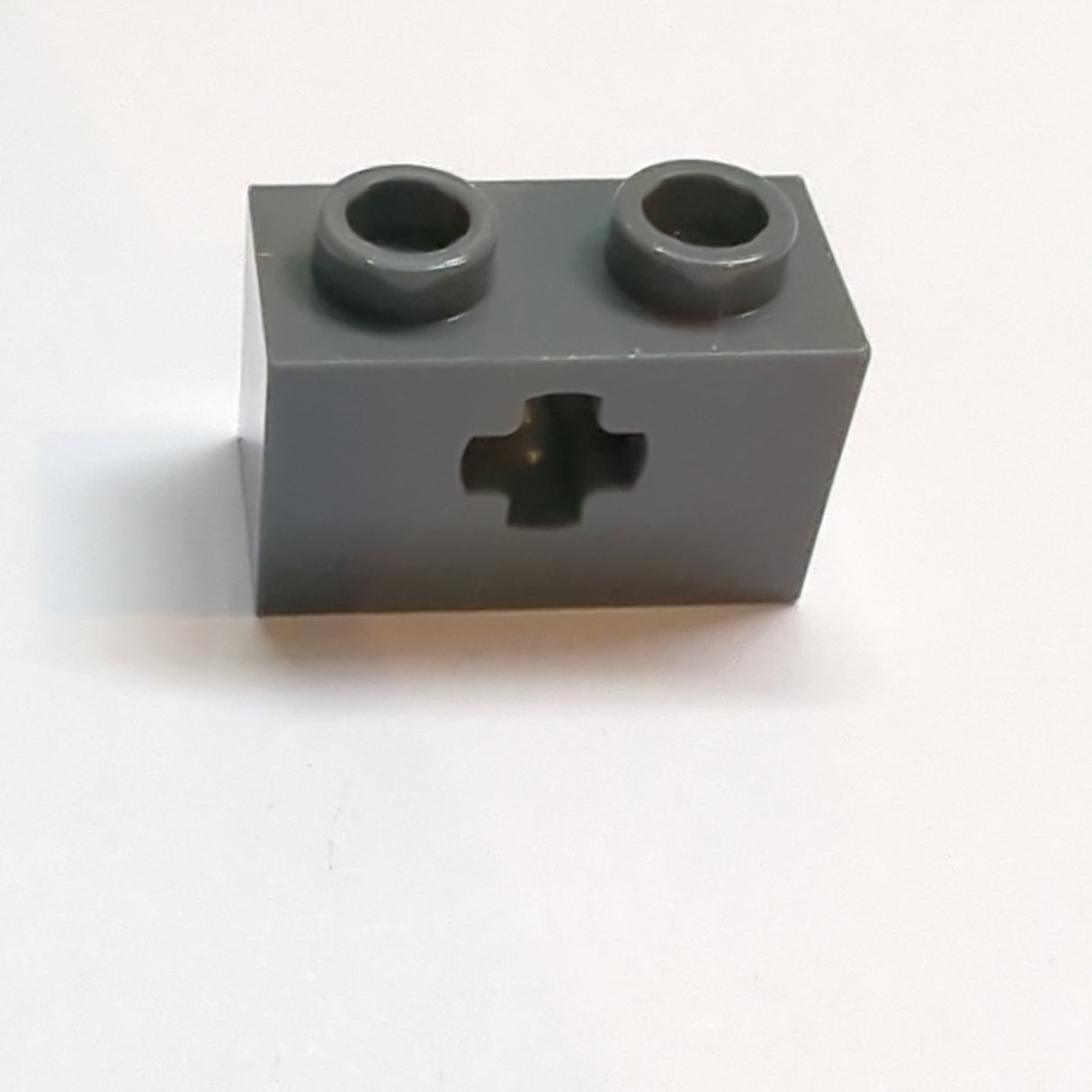 NEU Technik, Stein 1 x 2 mit Achsloch neudunkelgrau