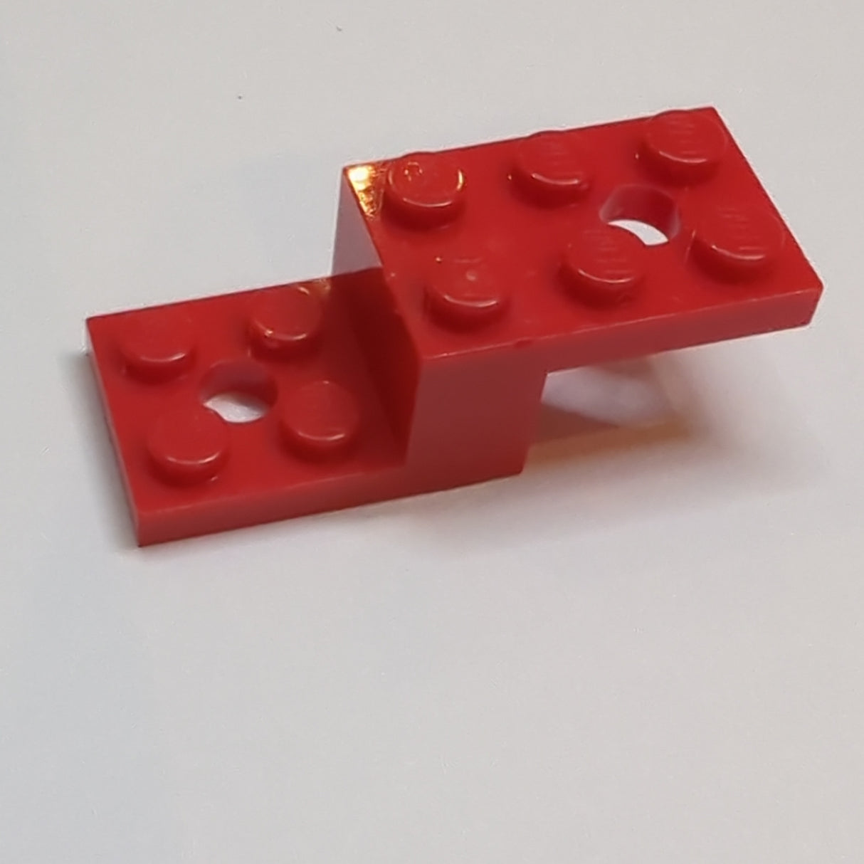 5x2x1 1/3 Winkelstein mit 2 Löchern rot red