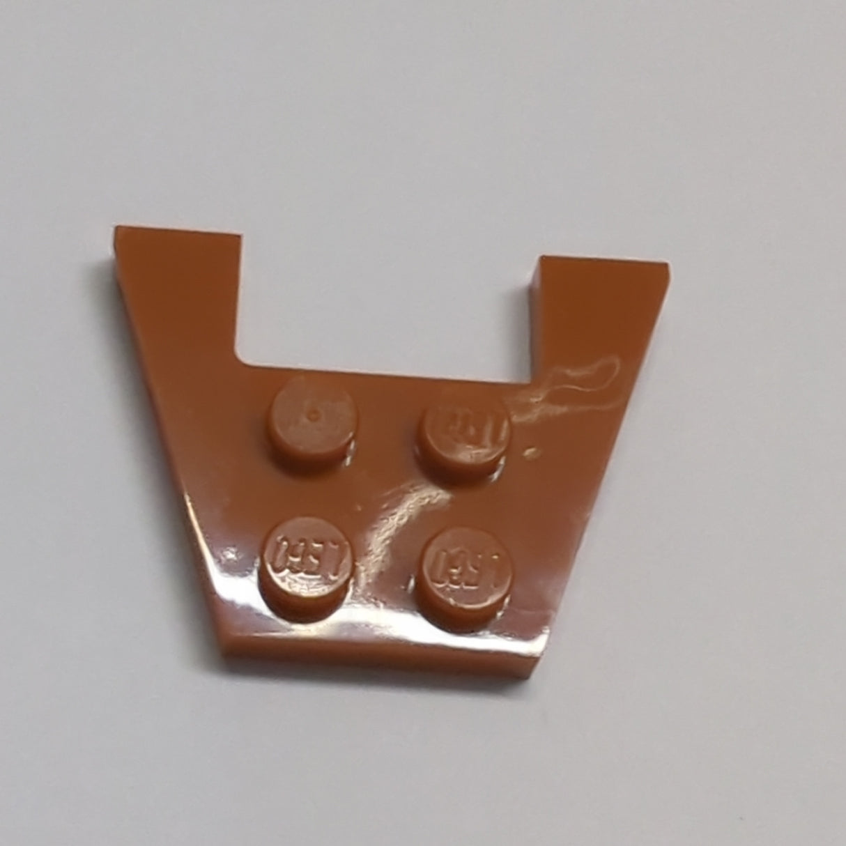 NEU Keilplatte 3 x 4 mit Noppen dunkelorange