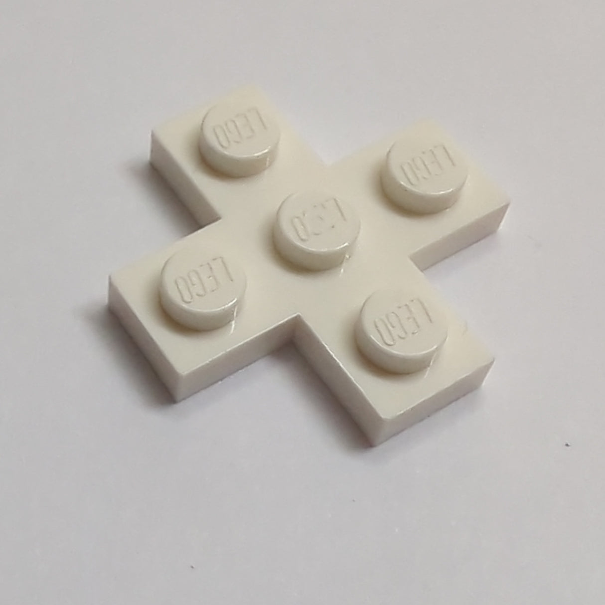 NEU Platte, modifiziert 3 x 3 Kreuz weiß