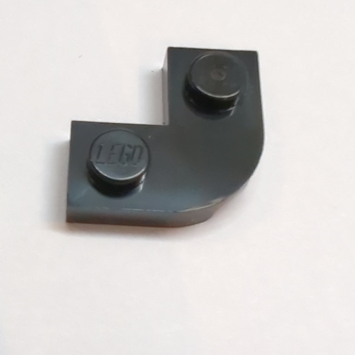 NEU Platte rund, Ecke 2 x 2 mit 1 x 1 Ausschnitt schwarz