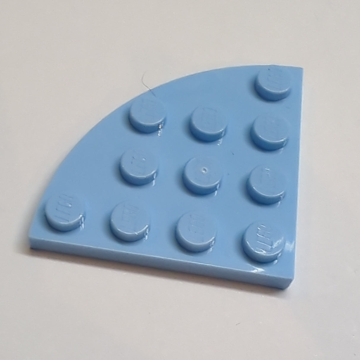 NEU Platte, abgerundete Ecke 4 x 4 hellblau