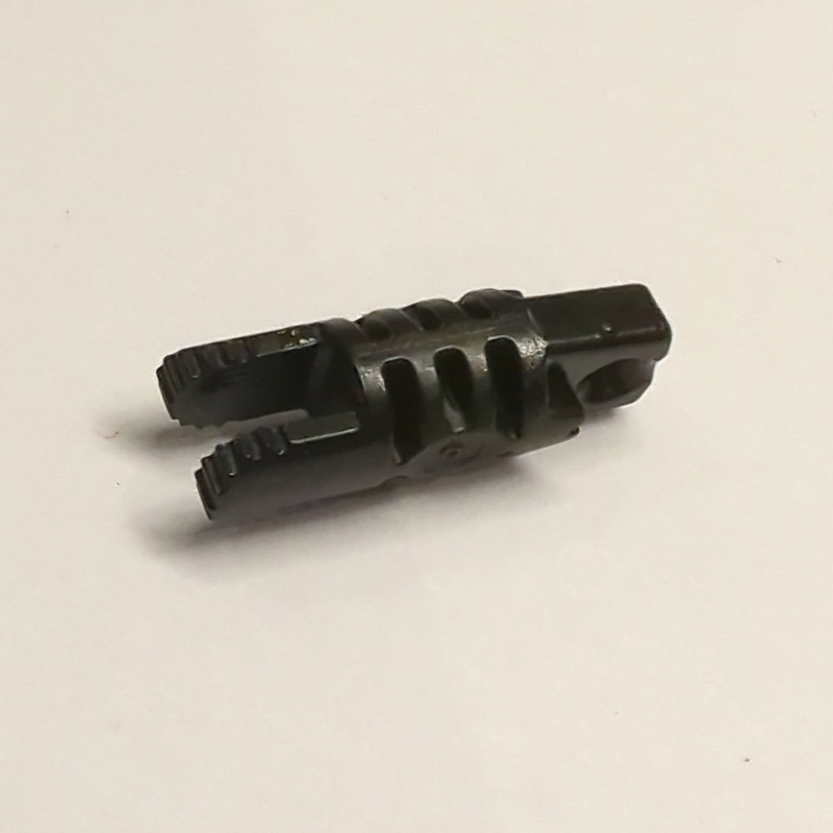 1x3 Gelenk / Scharnier mit 1 Finger und 2 Fingern ohne Loch schwarz black