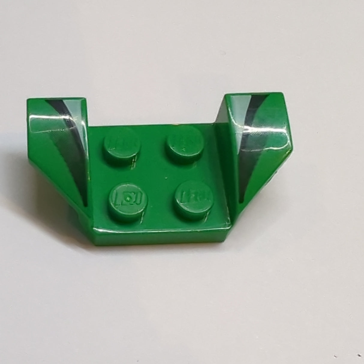 2x4 Kotflügel mit Kotflügelverbreiterungen with Flared Wings with Black and White Stripes, Black Fade Pattern bedruckt grün green