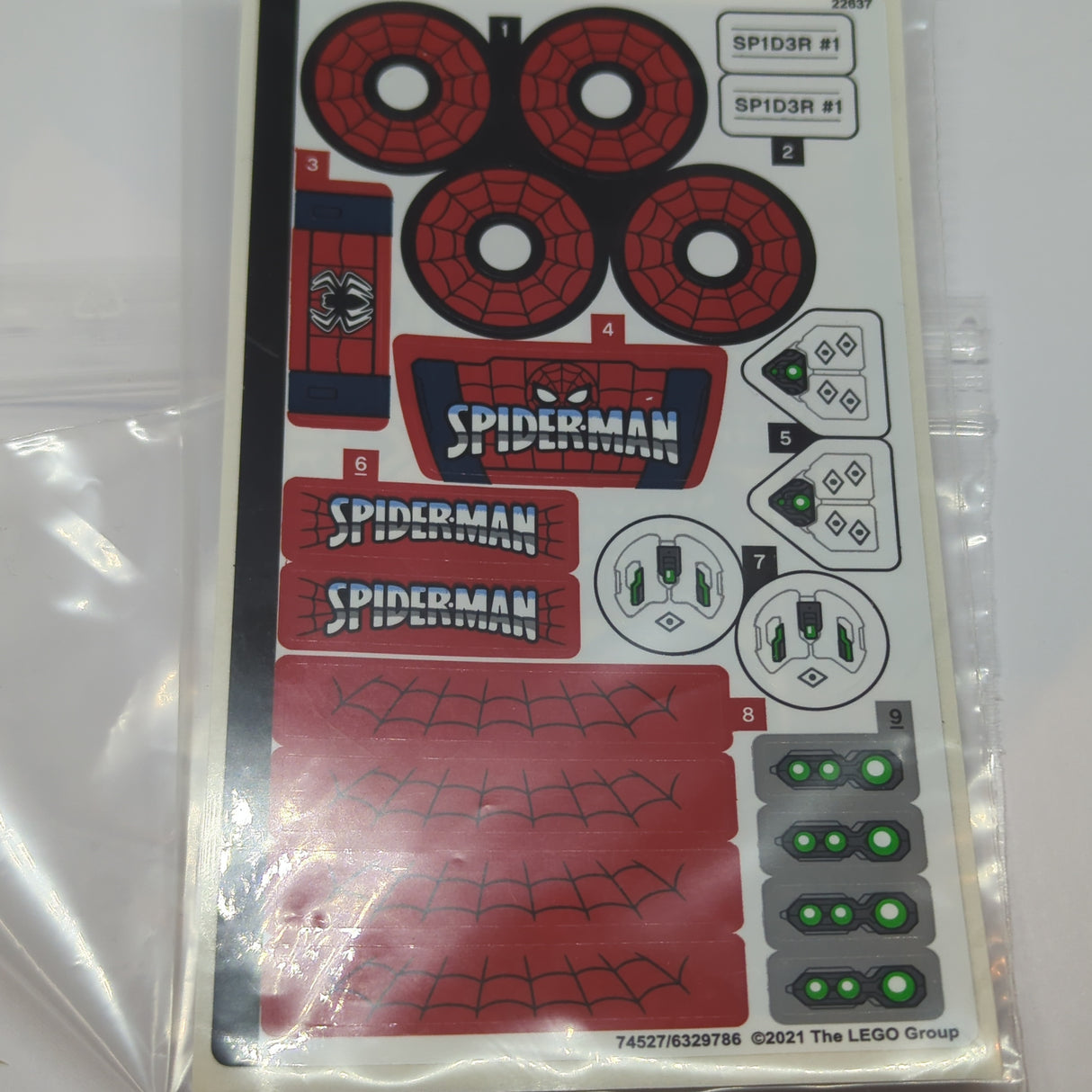 NEU Sticker Sheet for Set 76174 - (74527/6329786)