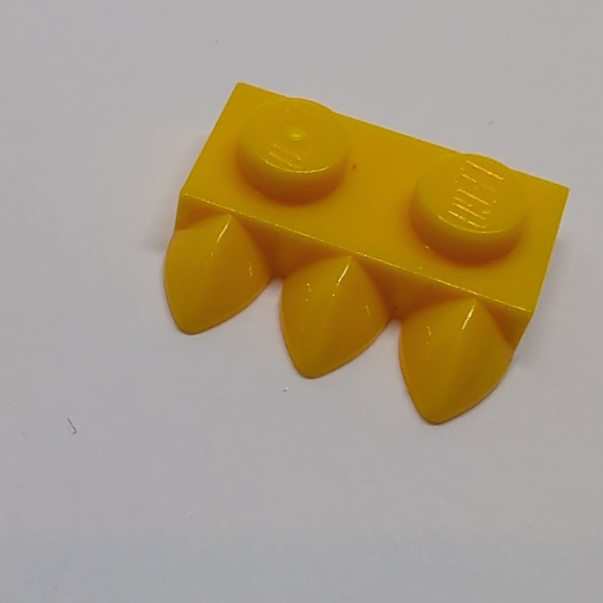 1x2 Platte mit 3 Zähnen hellorane Bright Light Orange