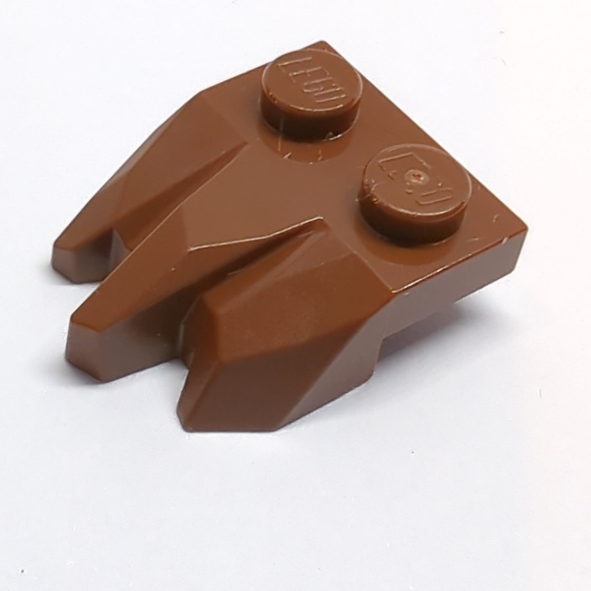 NEU Platte, Modifiziert 1 x 2 mit 3 Klauen / Rockfinger neubraun