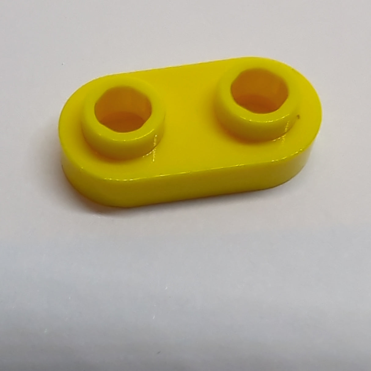 NEU Platte, rund 1 x 2 mit offenen Noppen gelb