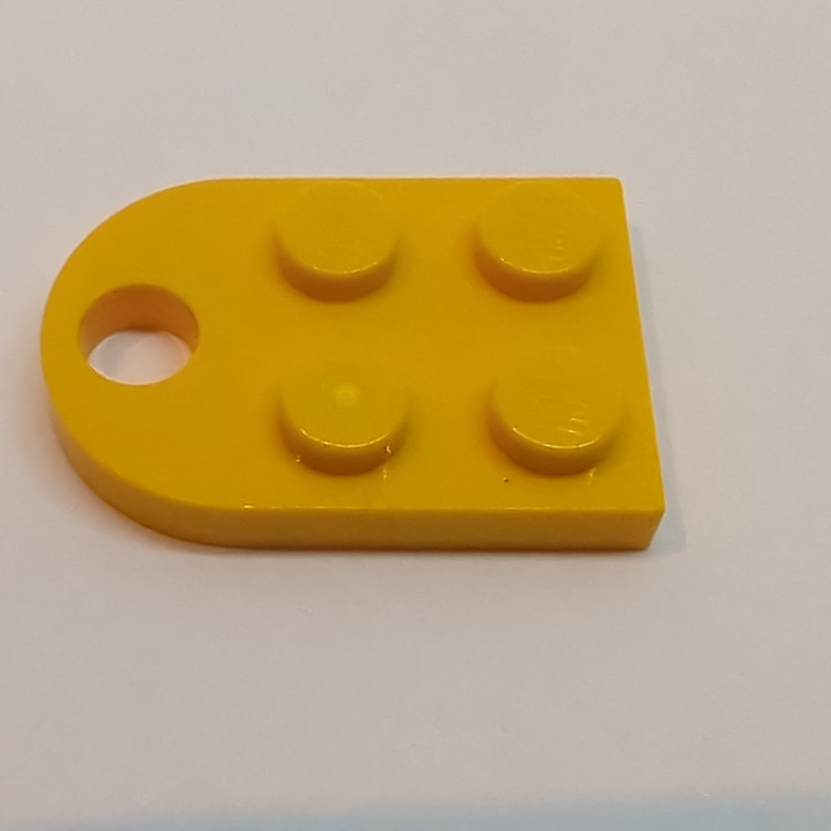 2x2 modifizierte Platte mit Loch hellorange bright light orange