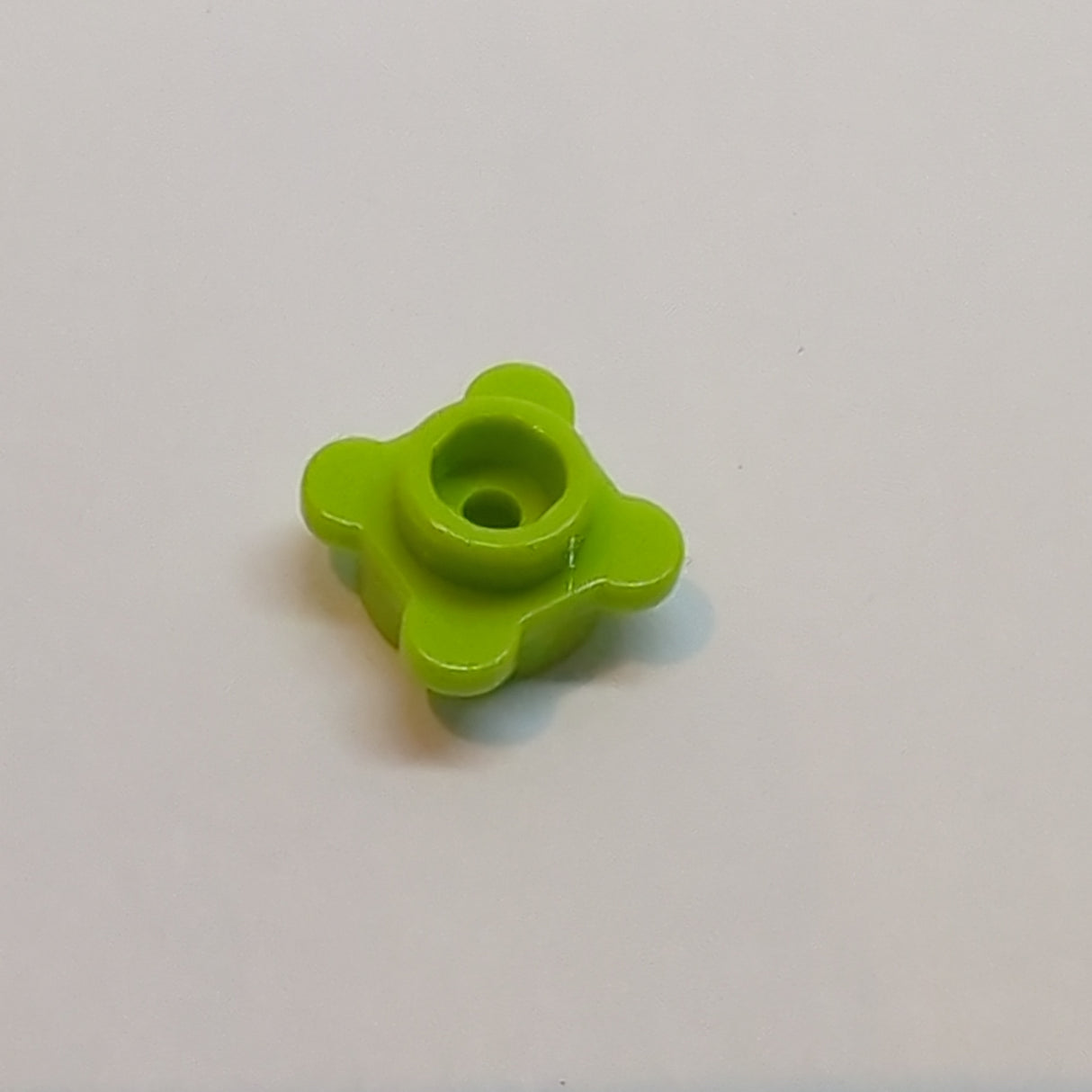 1x1 Rundplatte Blumenrand mit 5 Blüten lindgrün lime