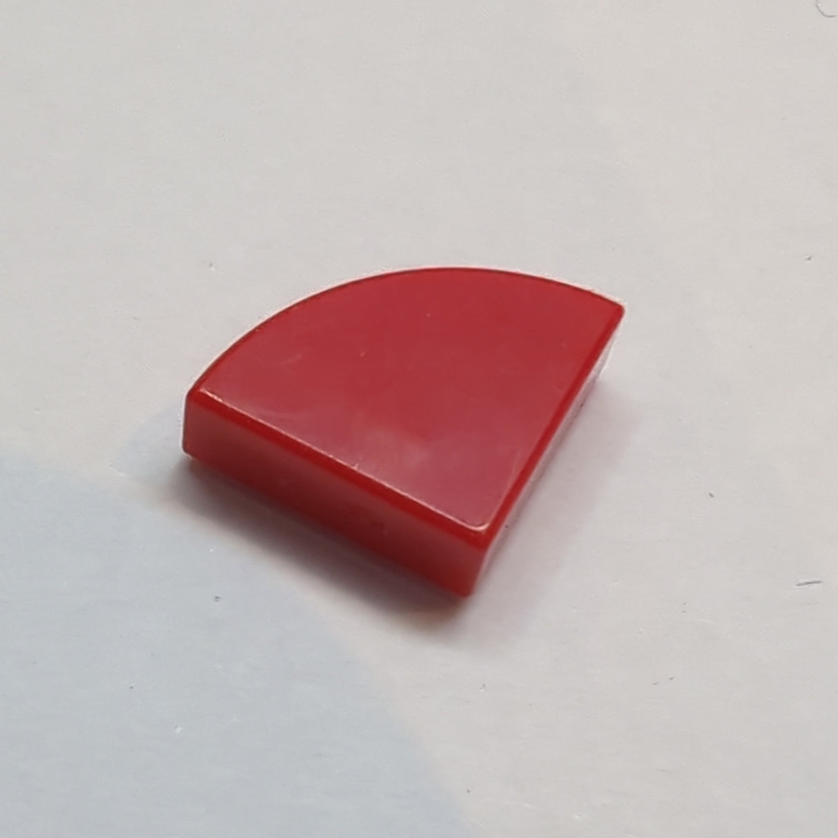 1x1 Fliese Viertel rund rot red