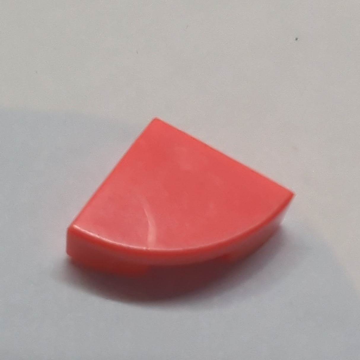 1x1 Fliese Viertel rund koralle coral